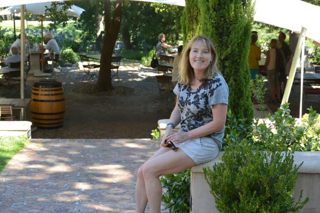 Women enjoying lunch in a winery in Stellenbosch Region