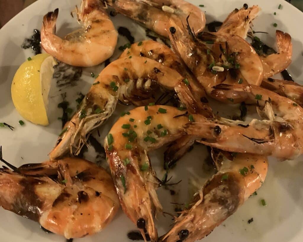 Typical Halkidiki Greek dish with seafood haughtily daily