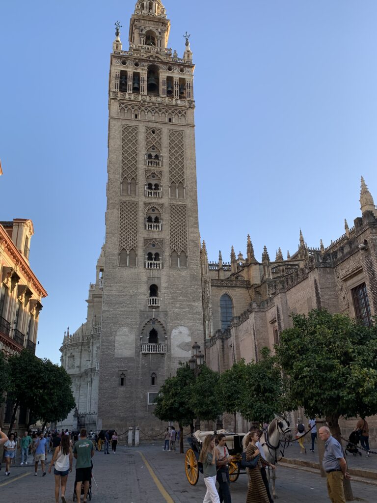 Gerald Tower is a easy reference point in Seville.