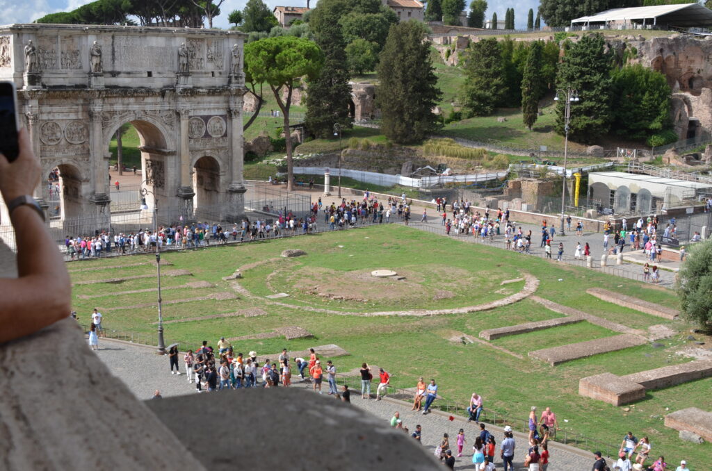 Ancient Rome where remains of the Roman civilizations capital can be seen.