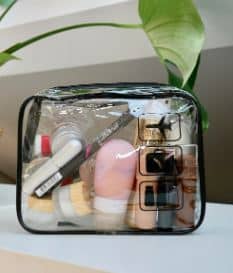 Plastic Container for Carry On Liquids When Flying.