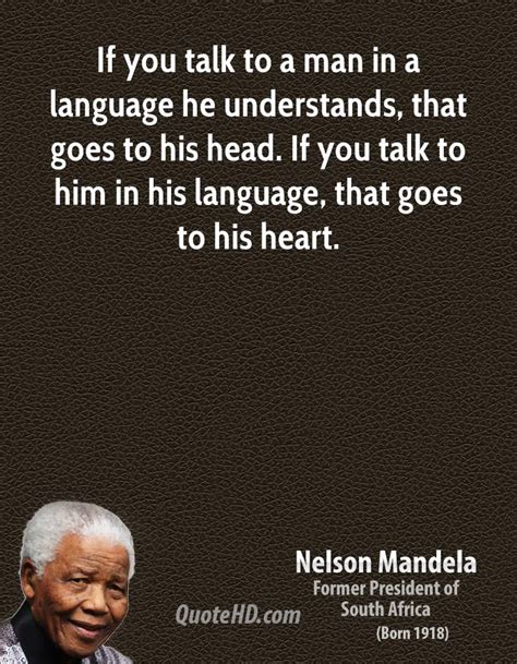 A quote from Nelson Mandela about engaging with people to help learn more about our differences.