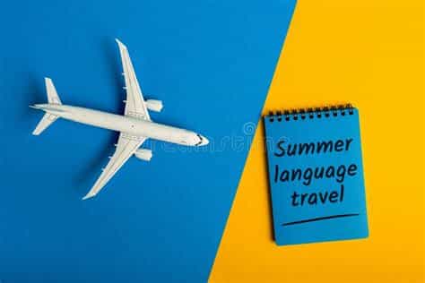 A graphic depicting learning a new language overseas.