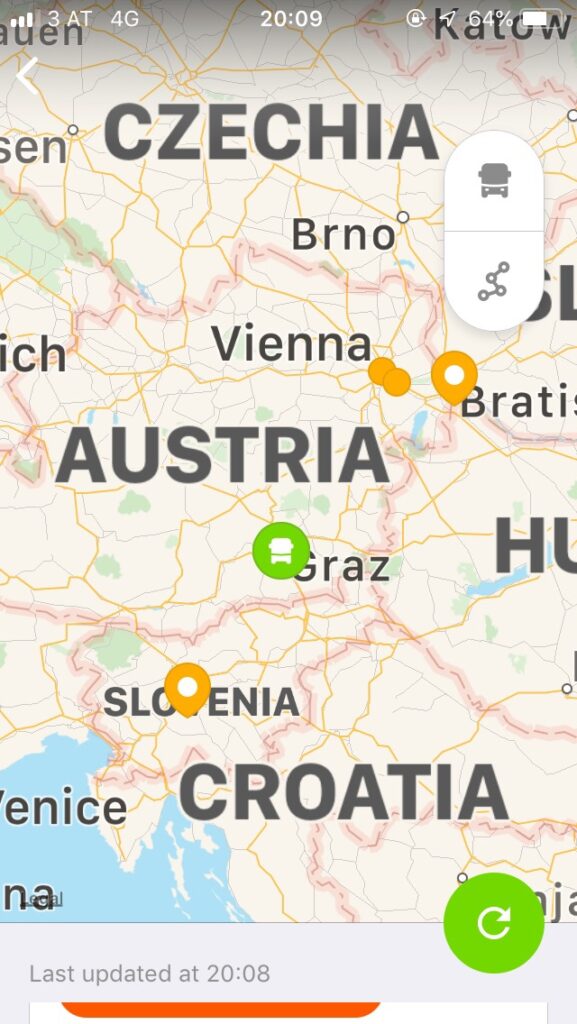 Map showing Australia and neighboring countries.