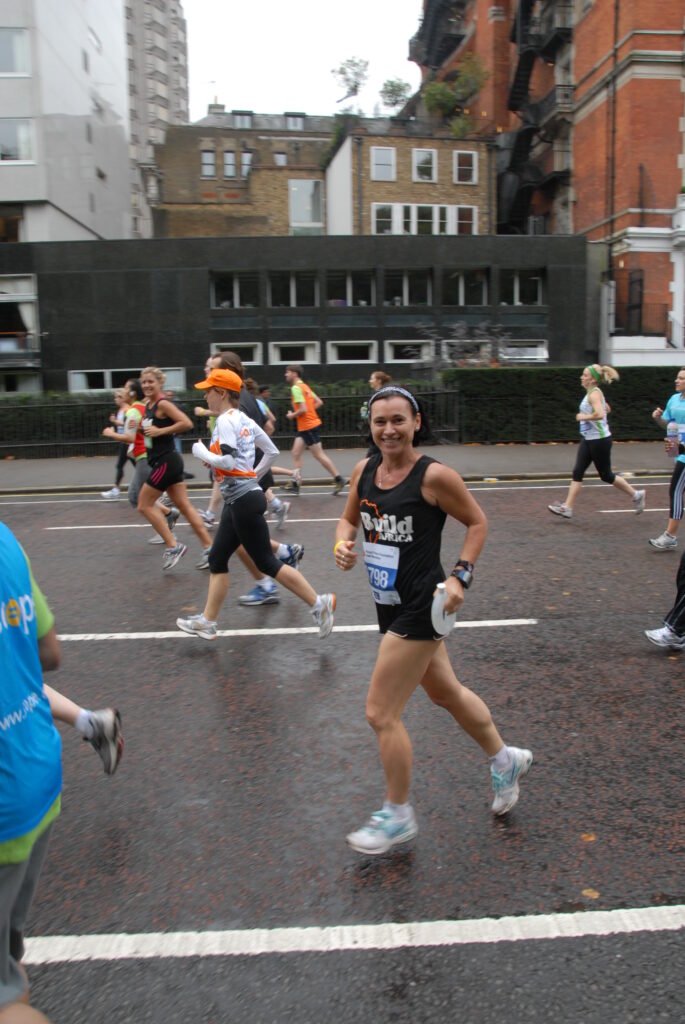Runner in London Half Marathon