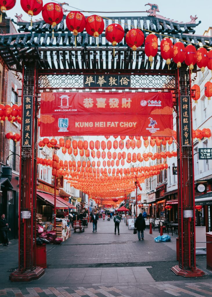 Entrance to Chinatown in London