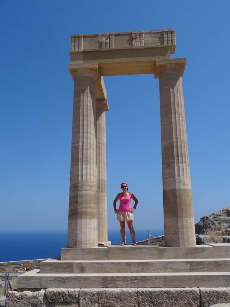 Ancient Greek ruins in the island of Rhodes