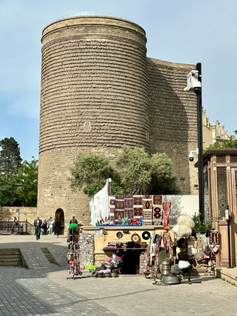 Maiden Tower is an iconic medieval fortress in Baku, Azerbaijan measuring 29 meters tall.
