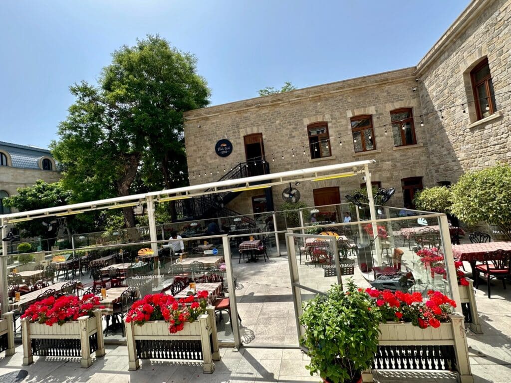 A restaurant in old city Baku with traditional Azeri cuisine