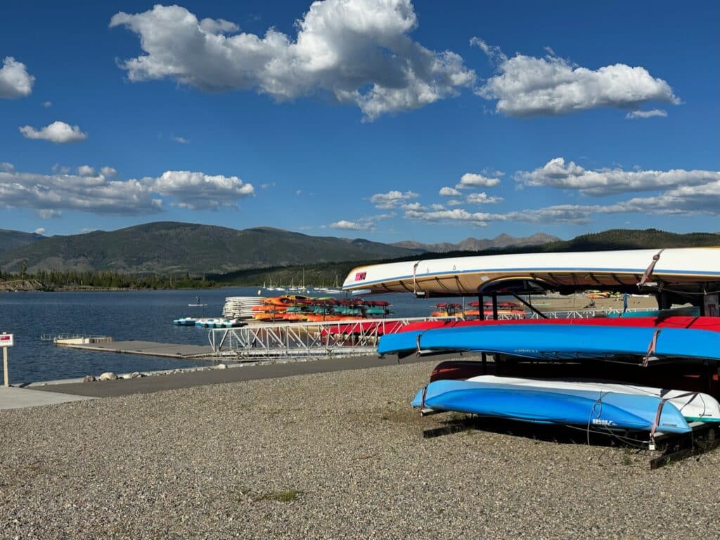 Grab a kayak and paddle Frisco Marina on your roadtrip.