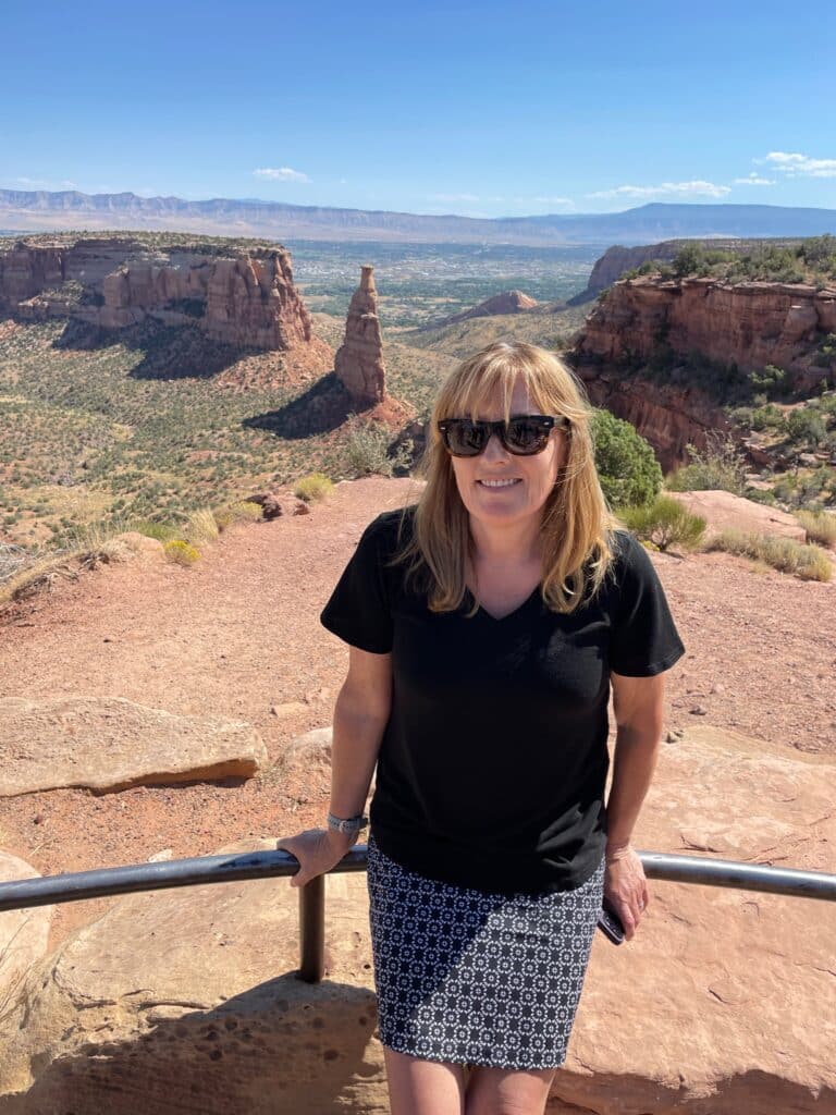 Colorado National Monument Park has billions of years old canyons that have weathered and created fascinating red-colored silhouettes.