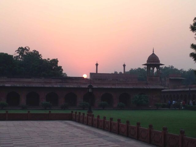 Sunrise at the Taj Mahal