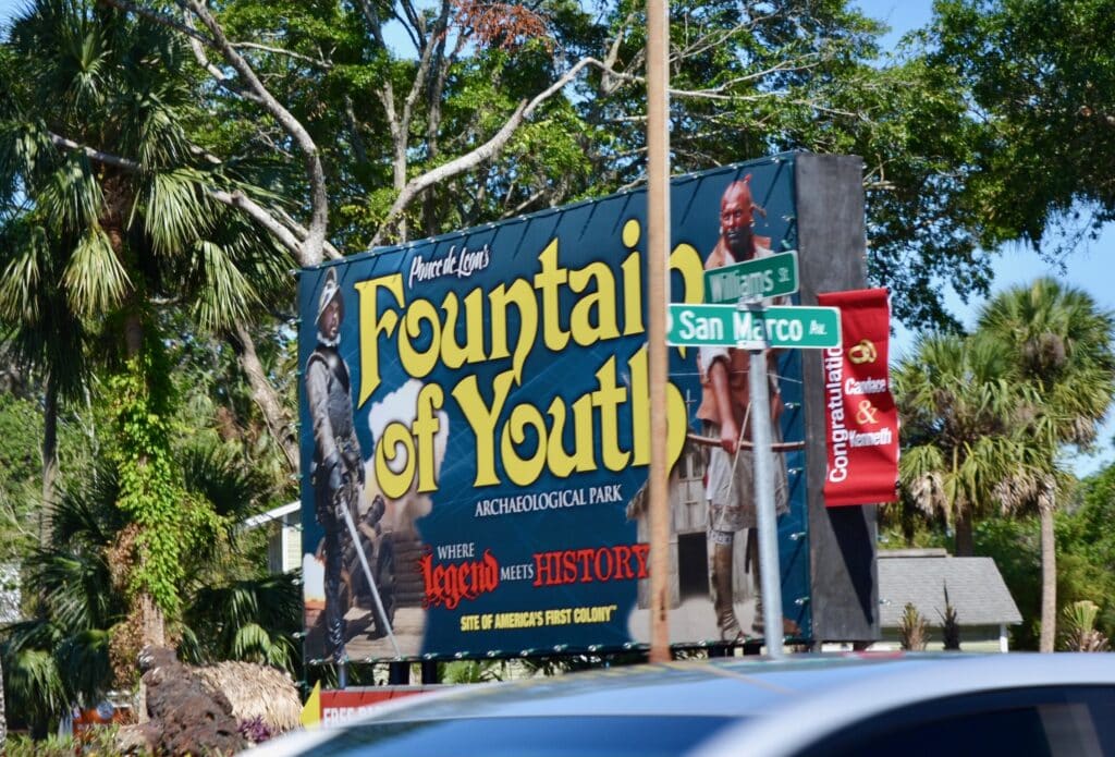 Fountain of Youth is a popular tourist spot in St Augustine, a coastal town in Florida.