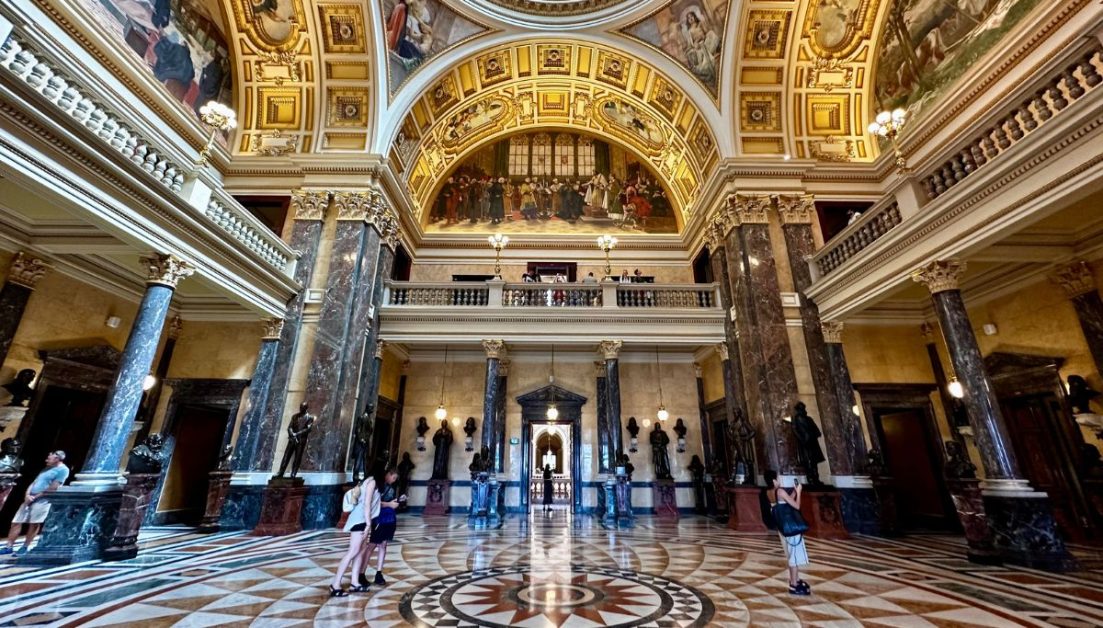 A visit to the National Museum with an ornate interior and grand entrance is a one of the most popular things to do in Prague.