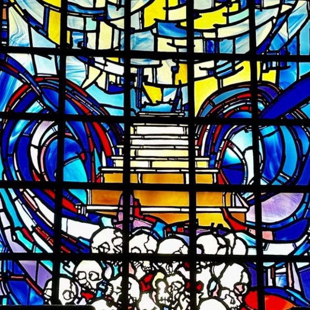 Stained Glass Window within Rwanda Genocide Memorial