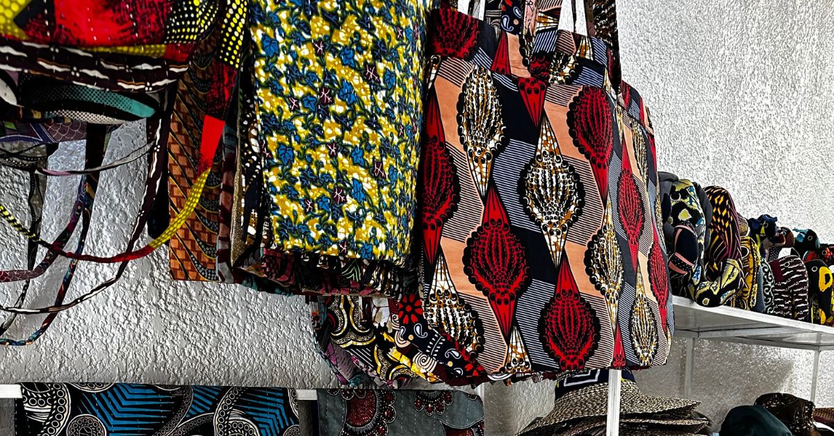Hand made bags in Kigali Women’s Center.