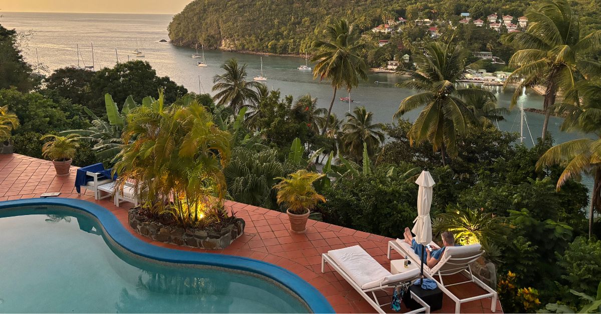 View of Marigot Bay from the Hotel