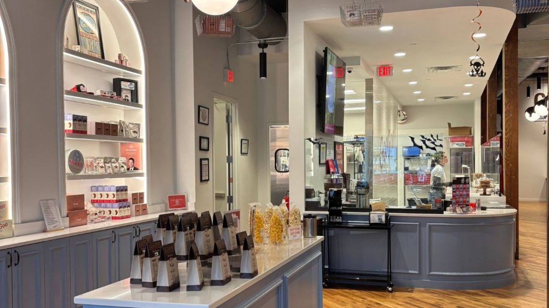 GooGoos Shop in Nashville with displays of chocolates for sale.