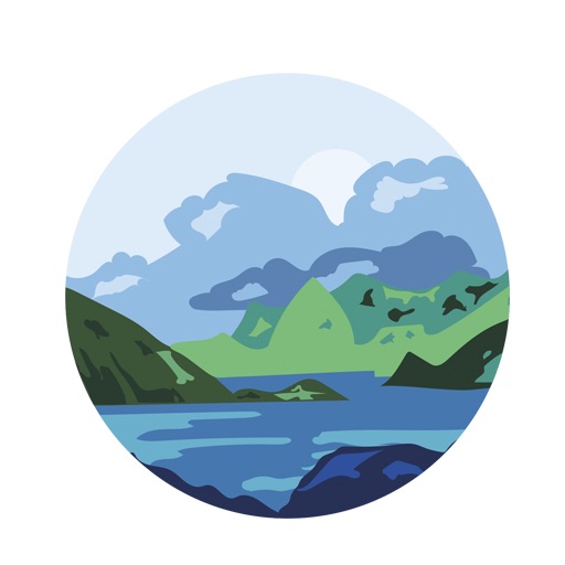 Two Passports One Planet Logo showing green and blue landsacoe